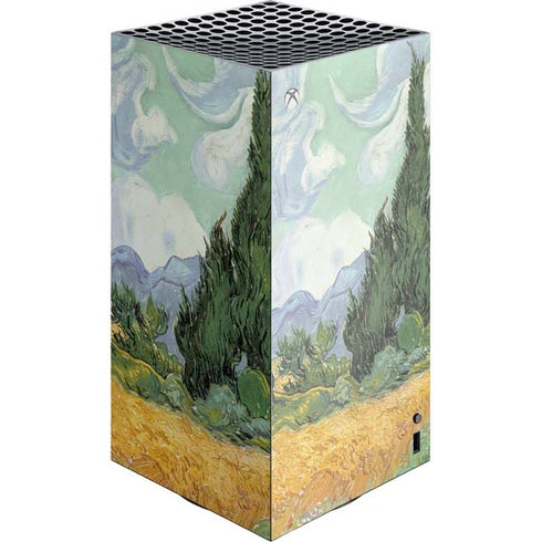 van Gogh - Wheatfield with Cypresses by Van Gogh XBox Series X Digital Edition Console Skin